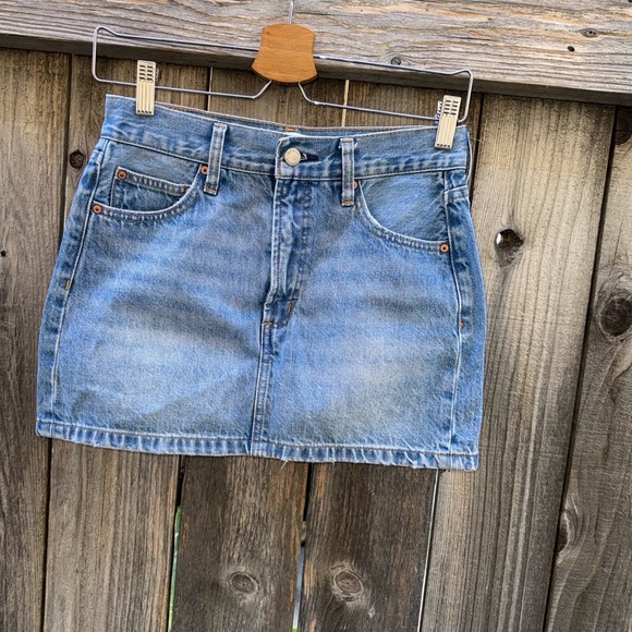 Denim Forum The '90s Ricci Denim Skirt Size 24 - Picture 14 of 16